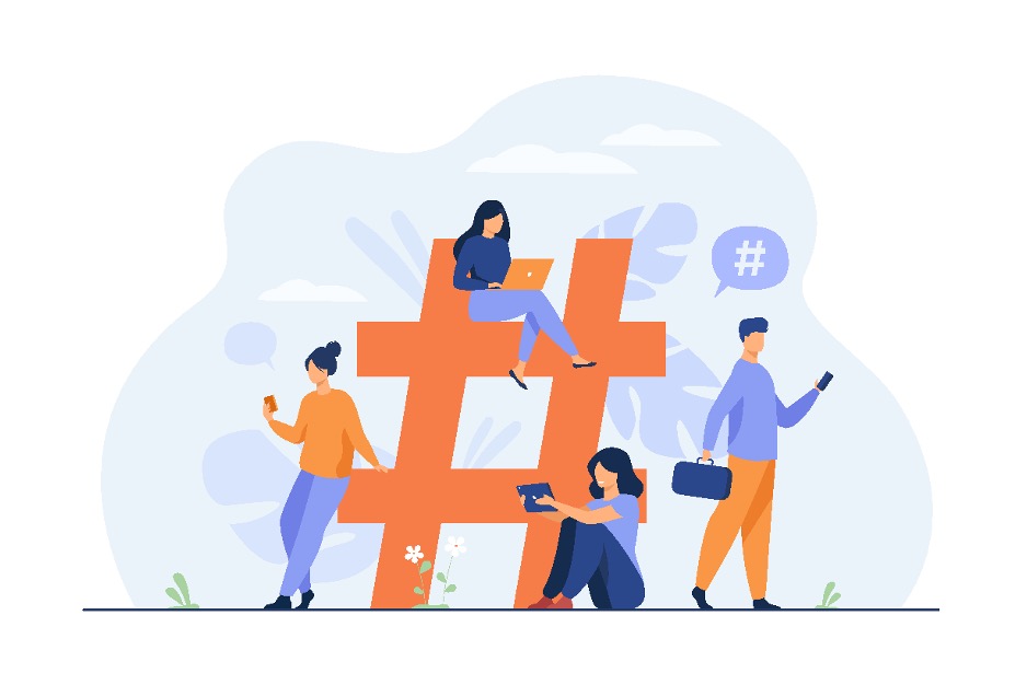 social media hashtag